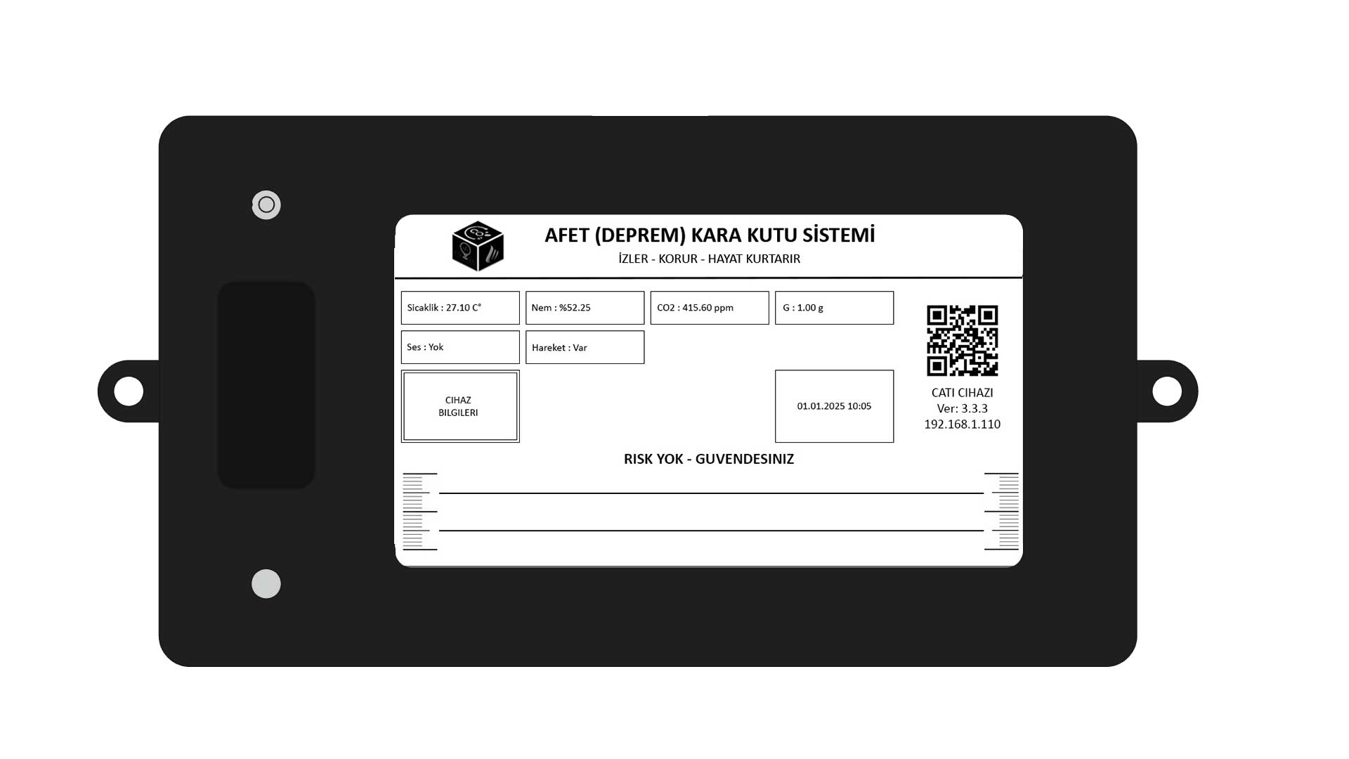 Disaster Black Box System Roof Device
