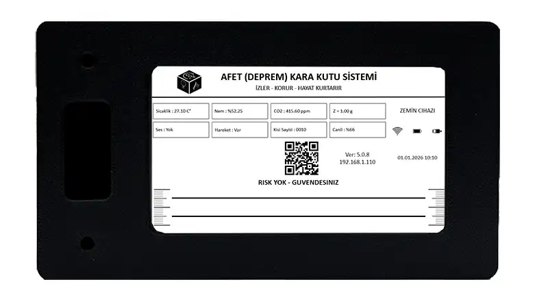 Afet Kara Kutu Sistemi Zemin Cihazı
